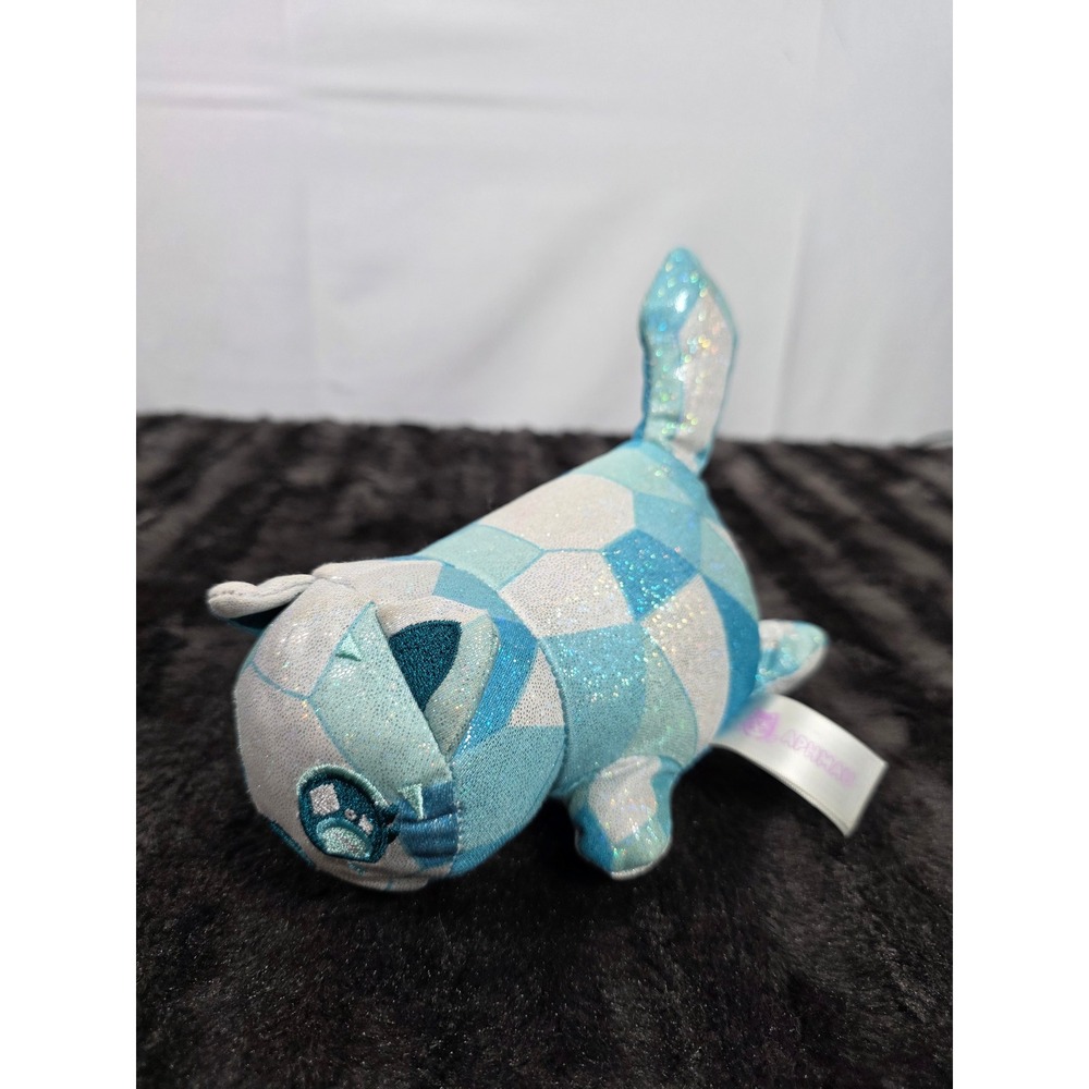 Aphmau MeeMeows Mystery Plush Celestial Cat Blue White Glitter Sparkle Toy